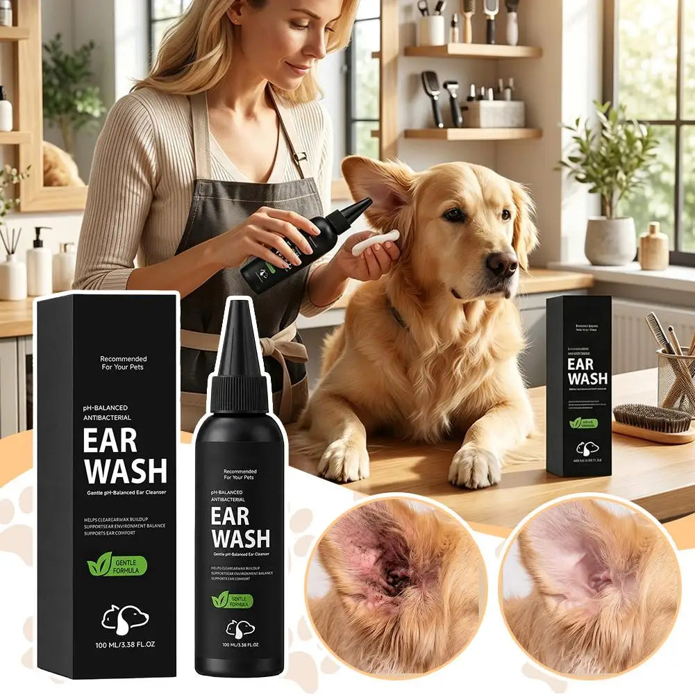 1/2/3 BOX Pet ear cleaner 100ml/box Balanced Health thorough ear cleaning Soothing Formula Daily Ear Care Oasis Select