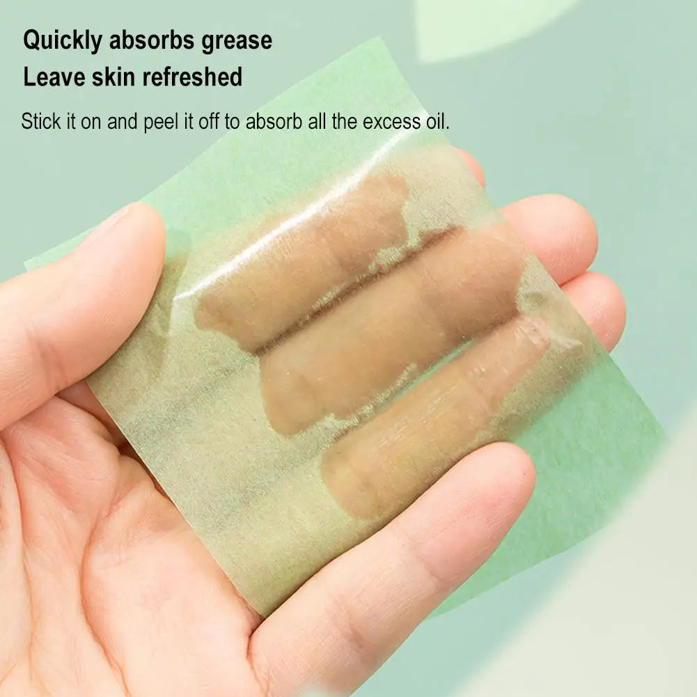 100Pcs new Face Oil Blotting Paper Protable Matting Face Wipes Facial Cleanser Oil Control Oil-absorbing Face Cleaning Tools Oasis Select
