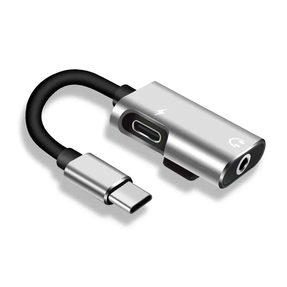 USB-C to 3.5mm Audio Splitter Adapter | Charge & Listen