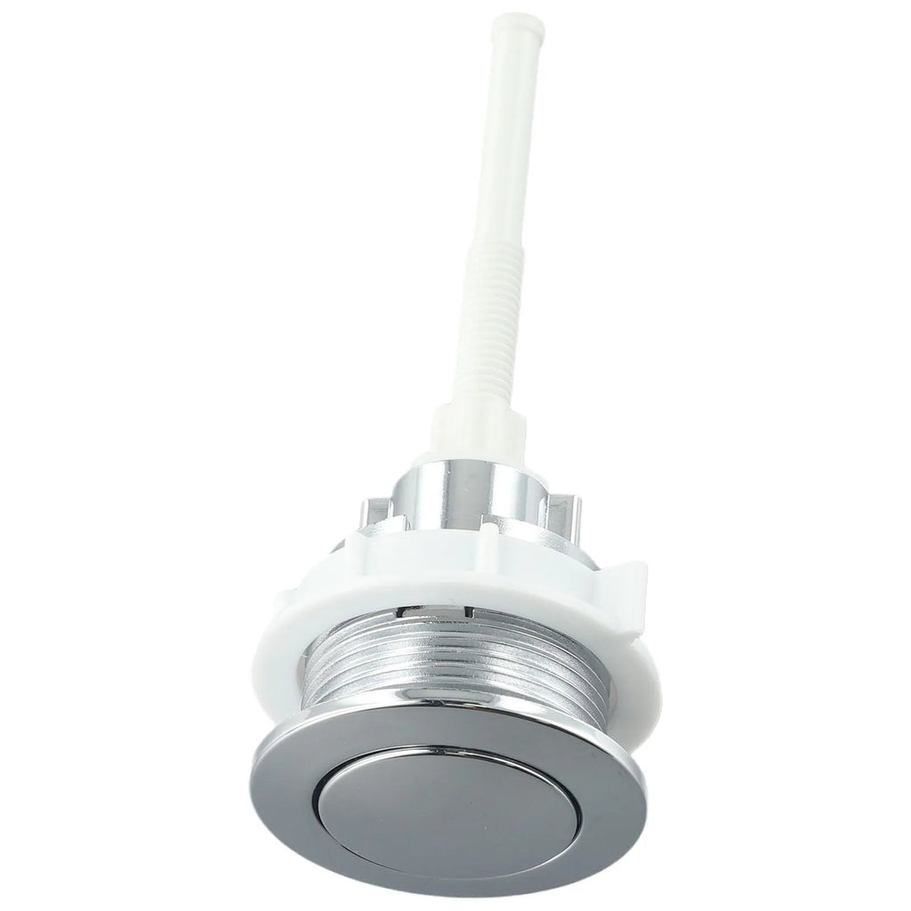 Push Button Toilet Tank Button Bathrooms 1 Piece ABS Plastic Corrosion-resistant Rust-proof Single Button Sliver Oasis Select