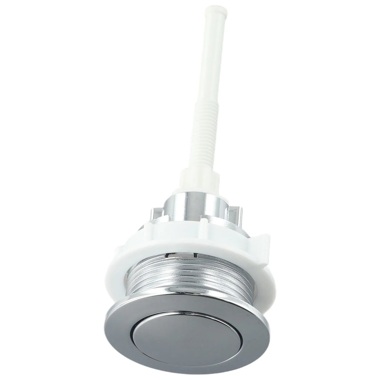Push Button Toilet Tank Button Bathrooms 1 Piece ABS Plastic Corrosion-resistant Rust-proof Single Button Sliver Oasis Select