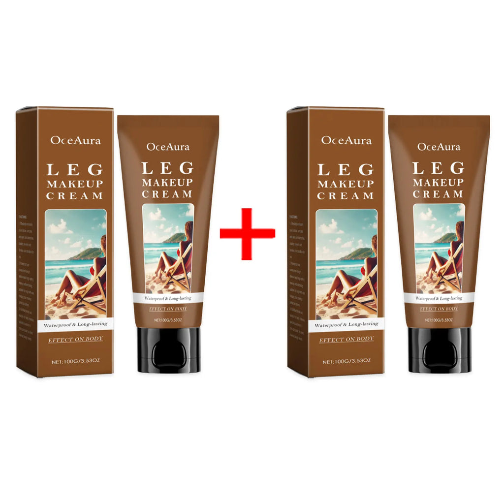 OceAura Leg Makeup Lotion – Waterproof Body Foundation Body Foundation Lotion Oasis Select B X 2PCS