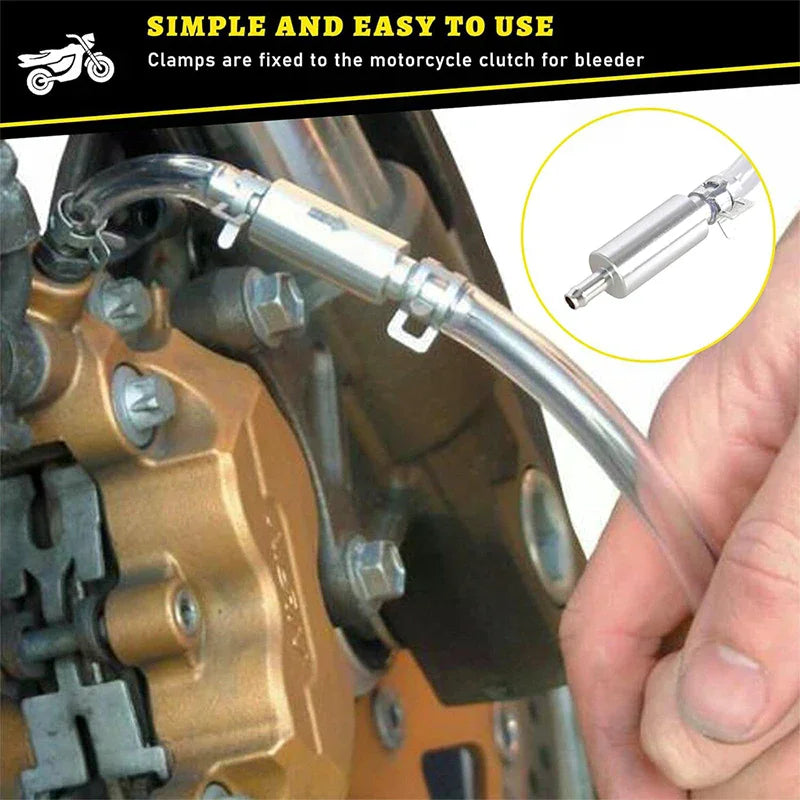 Car Motorcycle Brake Bleeding Oil Change Pump Tool Hydraulic Brake Bleeder Tools Quick Connection/seal Without Leakage Oasis Select