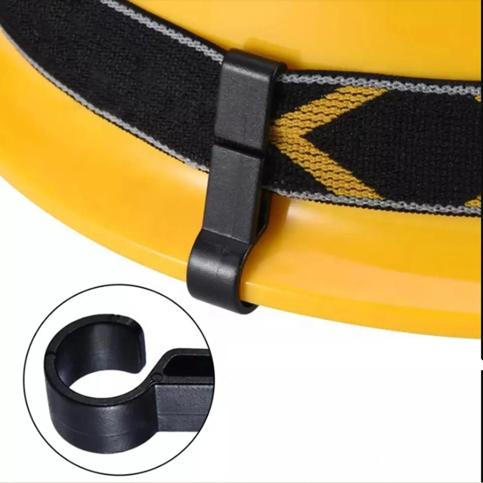 Hard Hat Light Clips 10-Pieces Helmet Headlight Safety Hooks Hard Hat Secure Attachment for Industrial Work Maintenance Outdoors Oasis Select