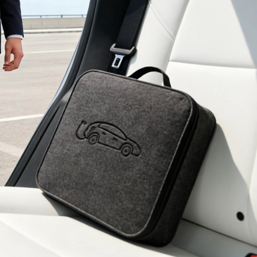 EV Charger Storage Bag Weatherproof Felt Vehicle Charging Cord Pouch EV Charger Cable Storage Bag Charging cable storage bag Oasis Select