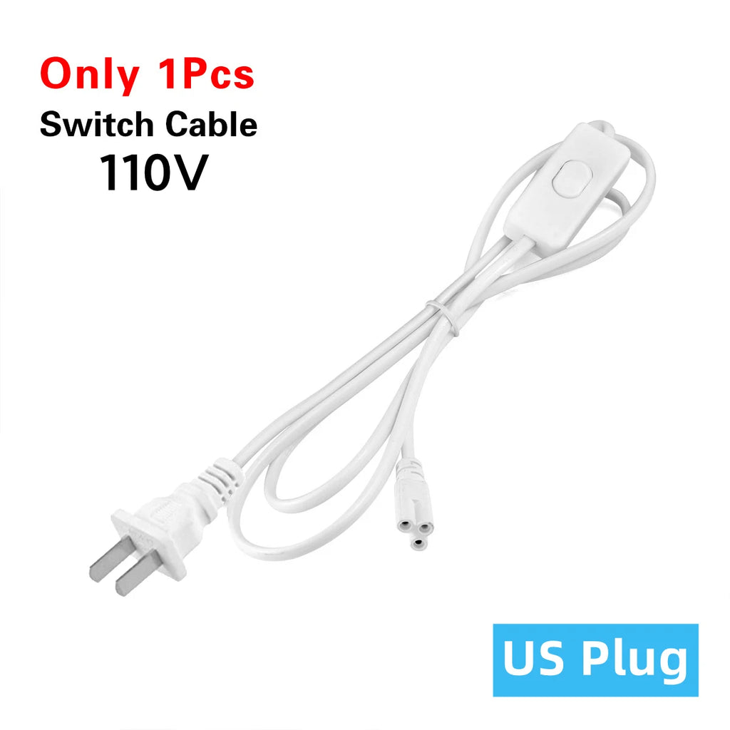 Aluminum LED Light Bar 220V 110V T5/T8 LED Tube 6W 8W LED Fluorescent Tube For Indoor Kitchen Lighting LED Lamp Bulb Wall Lamp Oasis Select 1pcs Only US Swtich Cable