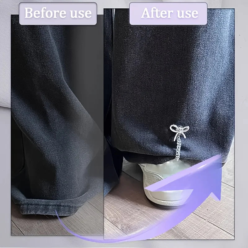 Women'S Adjustable Clothes Clips with Butterfly Decorations - Instant Sleeve Shortening, Suitable for Shirts, Dresses, Pants Oasis Select