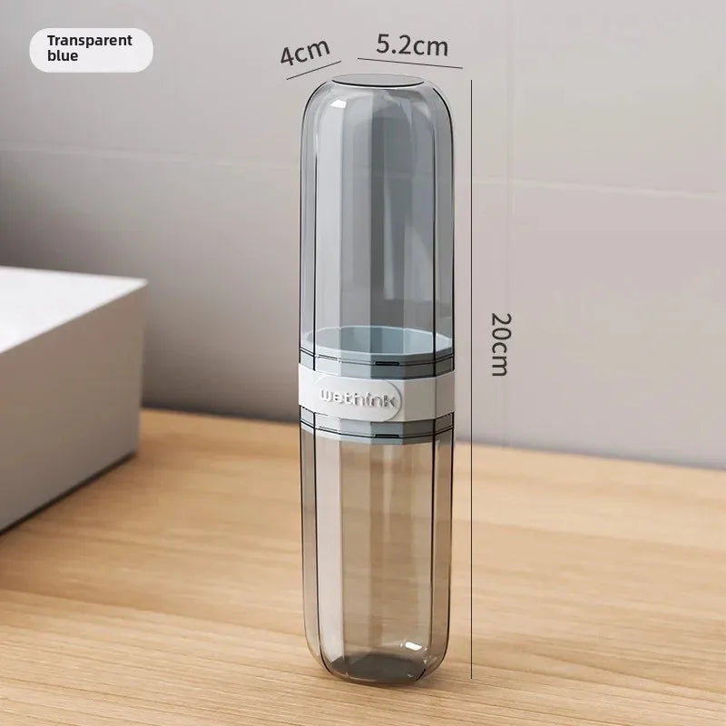 1PC Toothbrush Travel Containers Transparent Portable Toothbrush Case Outdoor/business Trip/travel Acessories Oasis Select Blue