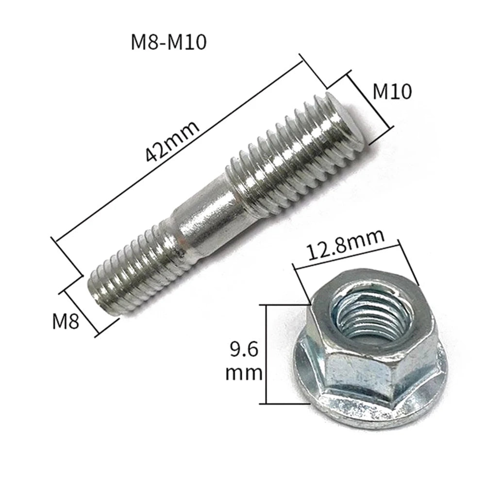2pcs For 52/58 Chain Saw Guide Plate Double Head Screw Nuts Nut Accessories Garden Tool Parts Accessories Oasis Select