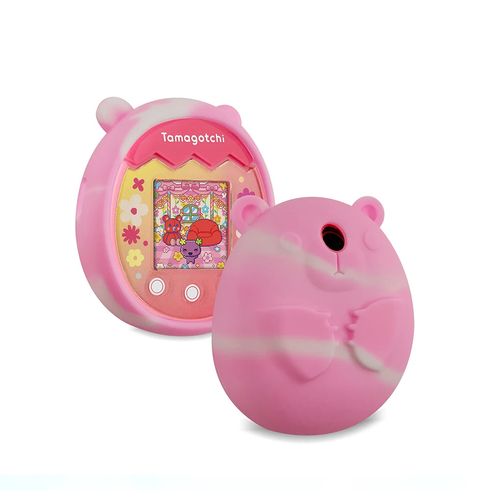 Protective Skin Sleeve Shell Anti-ScratchSilicone Case Protective Case with Hand Strap Anti-drop for Tamagotchi Pix Accessories Oasis Select Light Pink D China Mainland