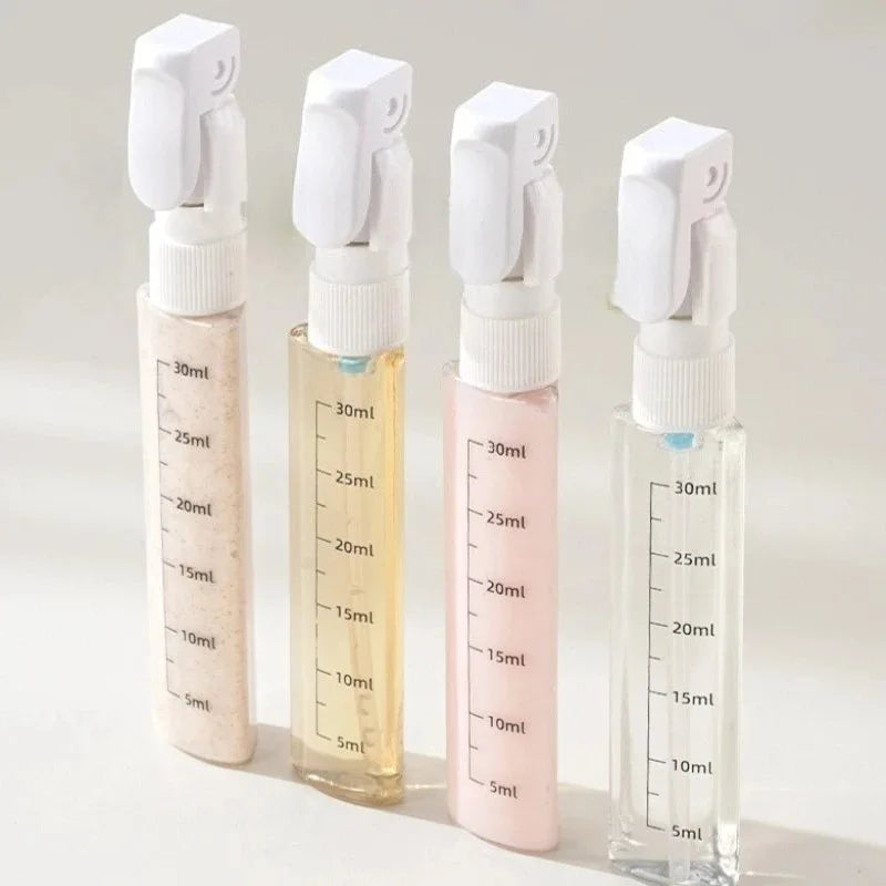 1pcs Portable 4 in 1 Leakproof Travel Bottle Dispenser Set Refillable Containers for Shampoo Conditioner Lotion Perfume Oasis Select