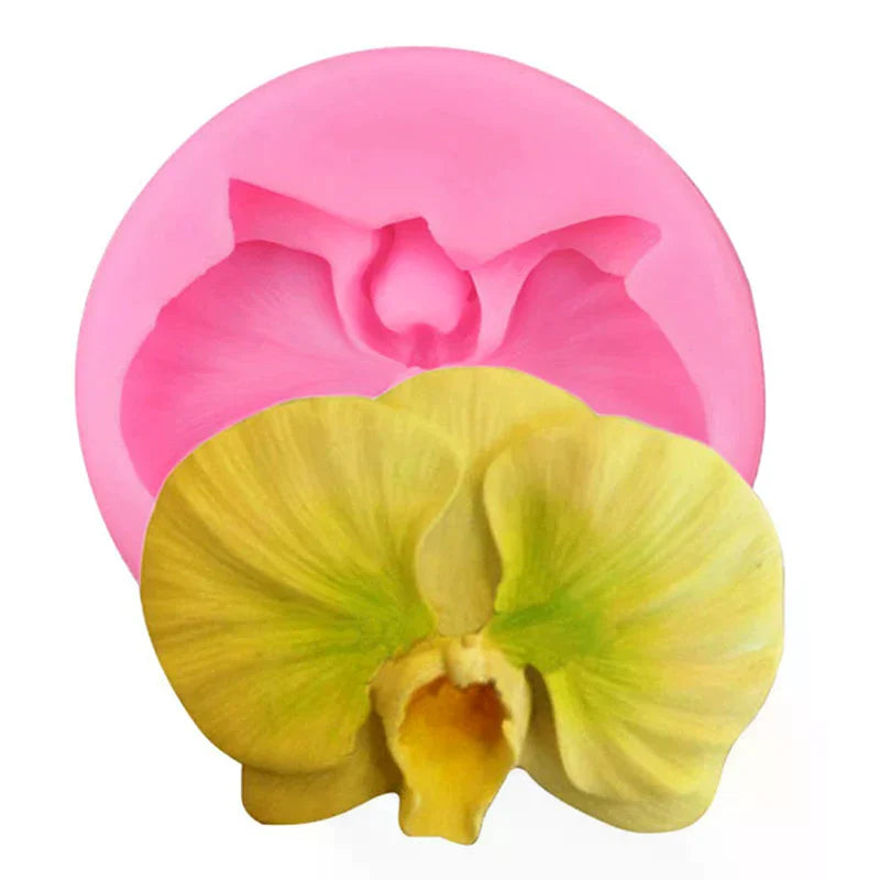 Orchid Silicone Mold for Candy Clay Chocolate Fondant DIY Cake Decorating Tool Cupcake Craft Mold Oasis Select