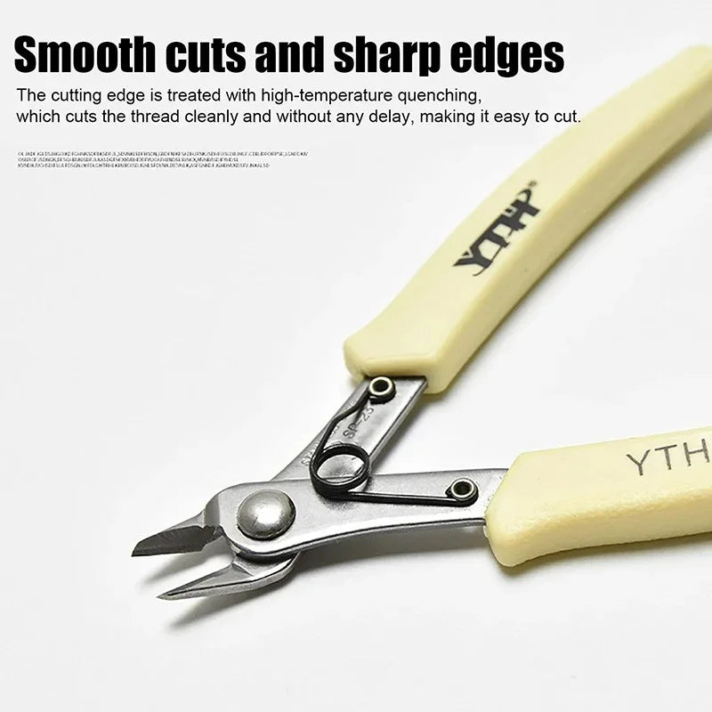 JUSTINLAU Cutting Pliers Diagonal Pliers Nipper Side Snip Cable Wire Cutter Clamp 5" Mini Electronic Hand Tool Cutters Oasis Select