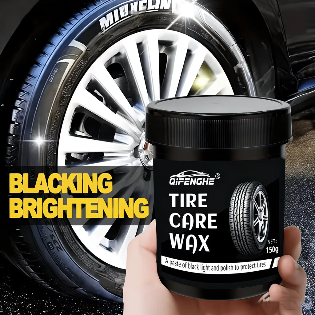 Tire Shine Wax – Hydrophobic Blackening Paste & Polish Coating