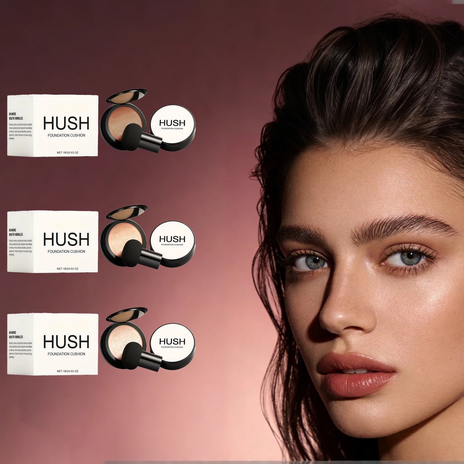 Cushion Foundation Natural Color Cover Skin Blemish Daily Beauty Non Clog Pore Non Caking Nude Makeup Effect Concealer Cushions Oasis Select