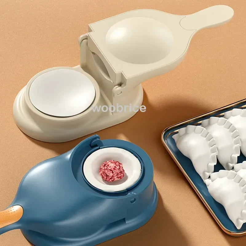 2 In1 Dumpling Maker DIY Kit Wrapper Presser Manual Labor-Saving Ravioli Empanadas Dough Skin Molder Machine Kitchen Gadgets Oasis Select