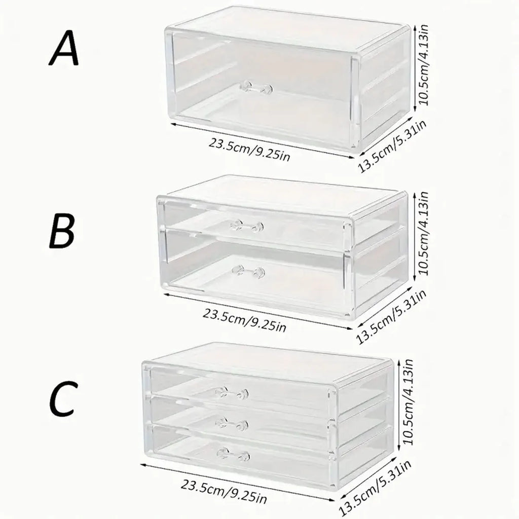 1pc,Nail polish storage box, nail polish display box, transparent multi-layer storage rack, cosmetics, lipstick, jewelry storage Oasis Select