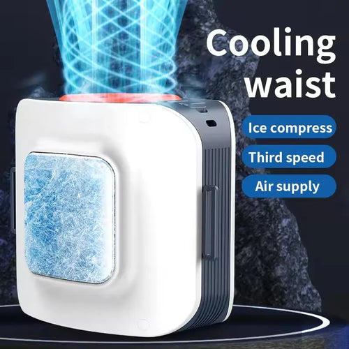 10000mAh Wearable Neck & Waist Fan | Hands-Free Cooling Wearable Cooling Fan Oasis Select