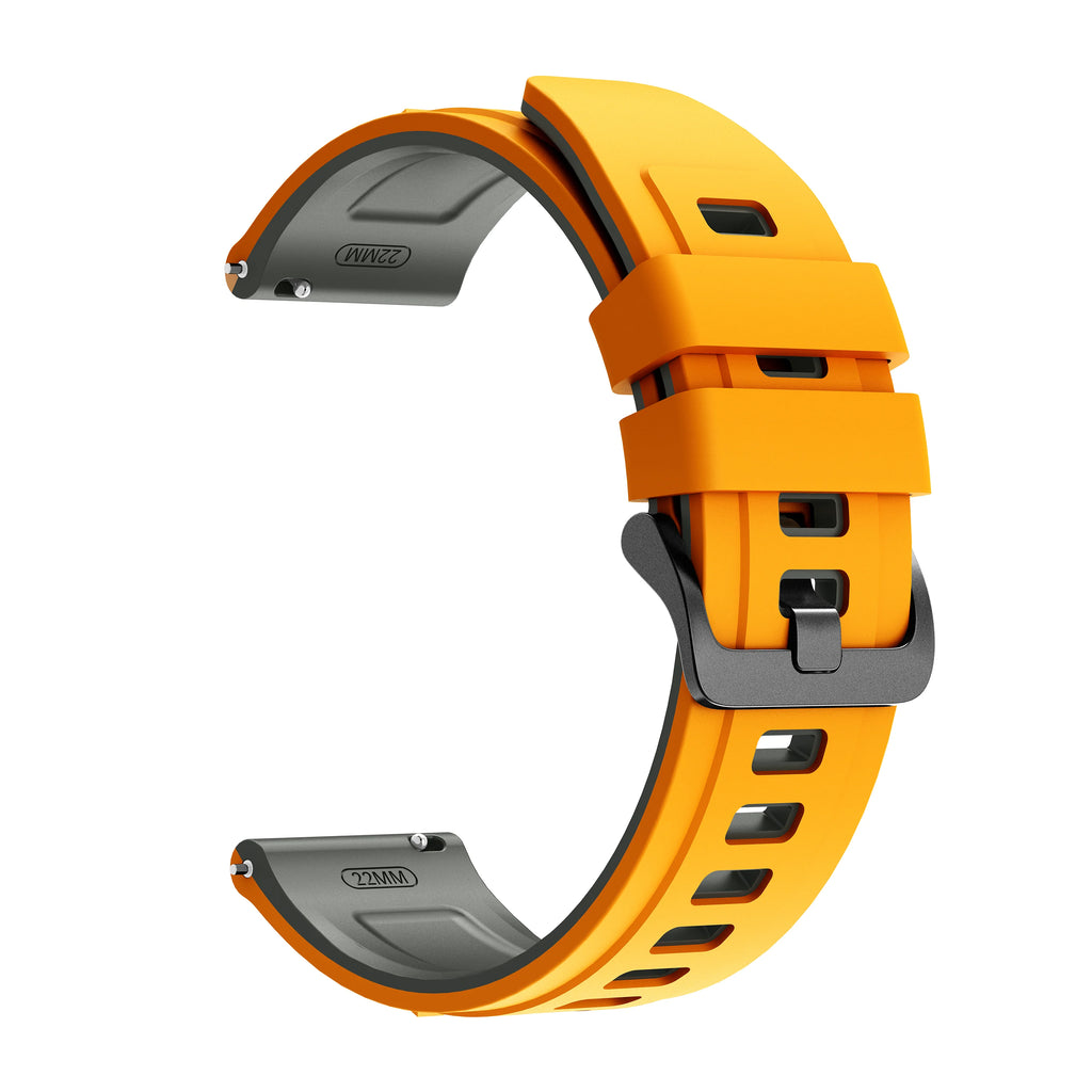 22mm Silicone Watch Band for Garmin 955 945 965 Instinct 1 2 Silicone Watch Band Oasis Select Yellow Grey 22mm