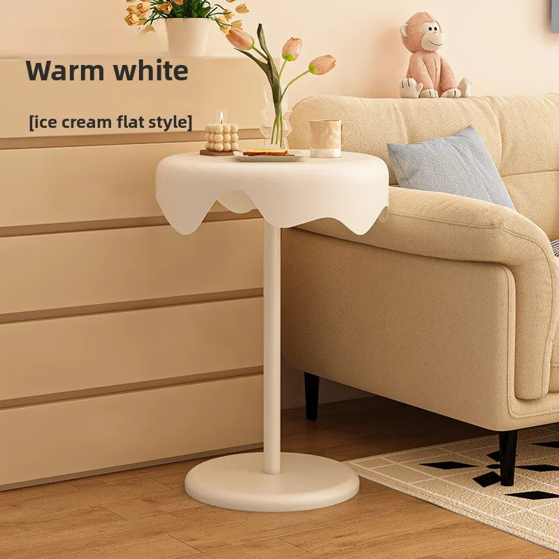 Multi-functional Small coffee table living room cream wind sofa edge table removable bedroom bedside table small round table Oasis Select B-P-BAI