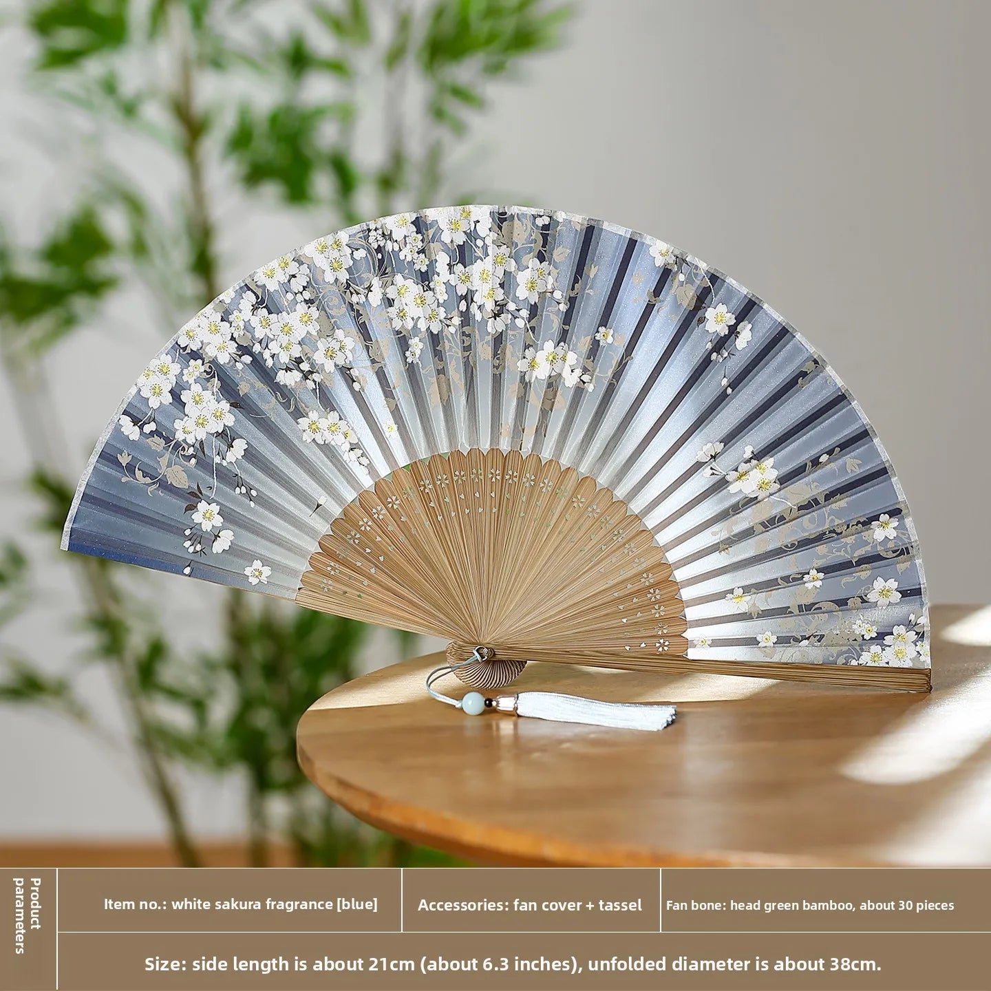 6-inch Portable Folding Fan Chinese-style Peony Flower Fan Summer Folding Craft Fan Oasis Select 3