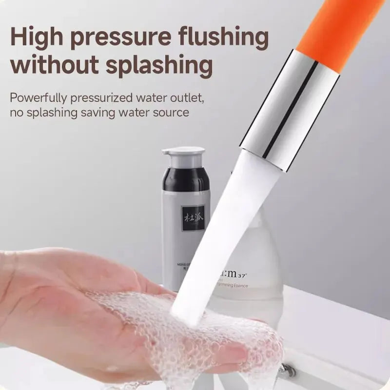 Kitchen Faucet Extension Extender Universal 360° Rotating Silicone Flexible Hose Water Tap Pipe Tube for Bathroom Wash Basin Oasis Select