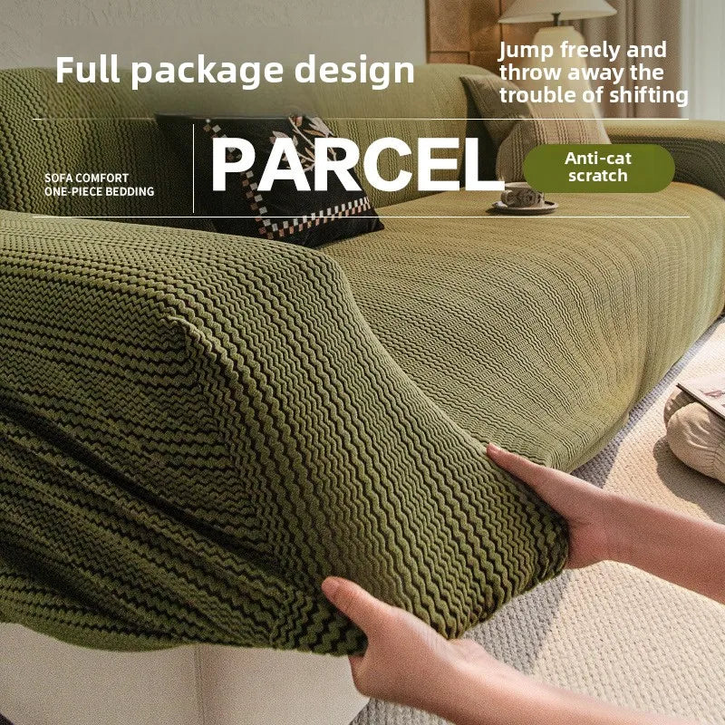 The New Sofa Cover Is Fully Covered with Anti-cat Scratch Protective Cover Elastic Anti-slip and Dust-proof Sofa Cover Fabric Oasis Select