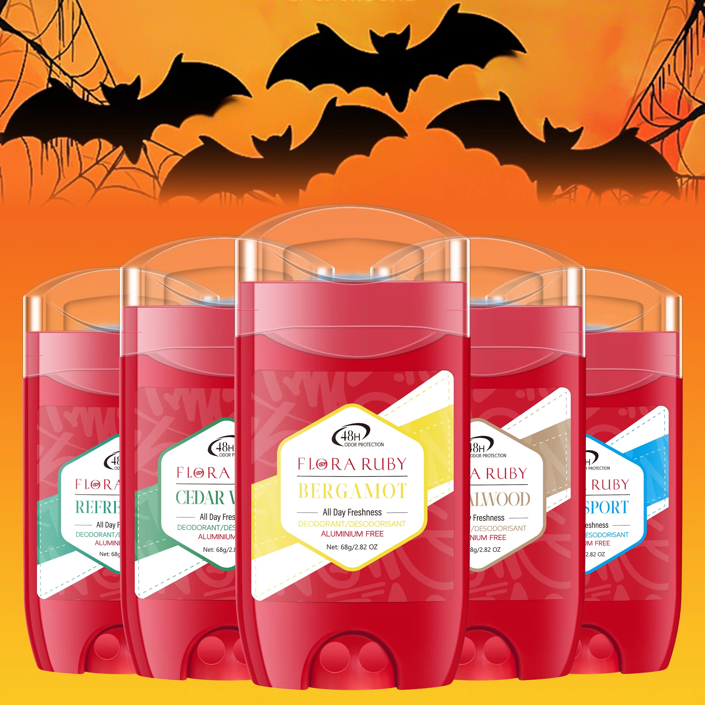 Aluminum-Free Deodorant fragrance deodorant stick for Halloween deodorant stick 48-hour refreshing and moisturizing Oasis Select