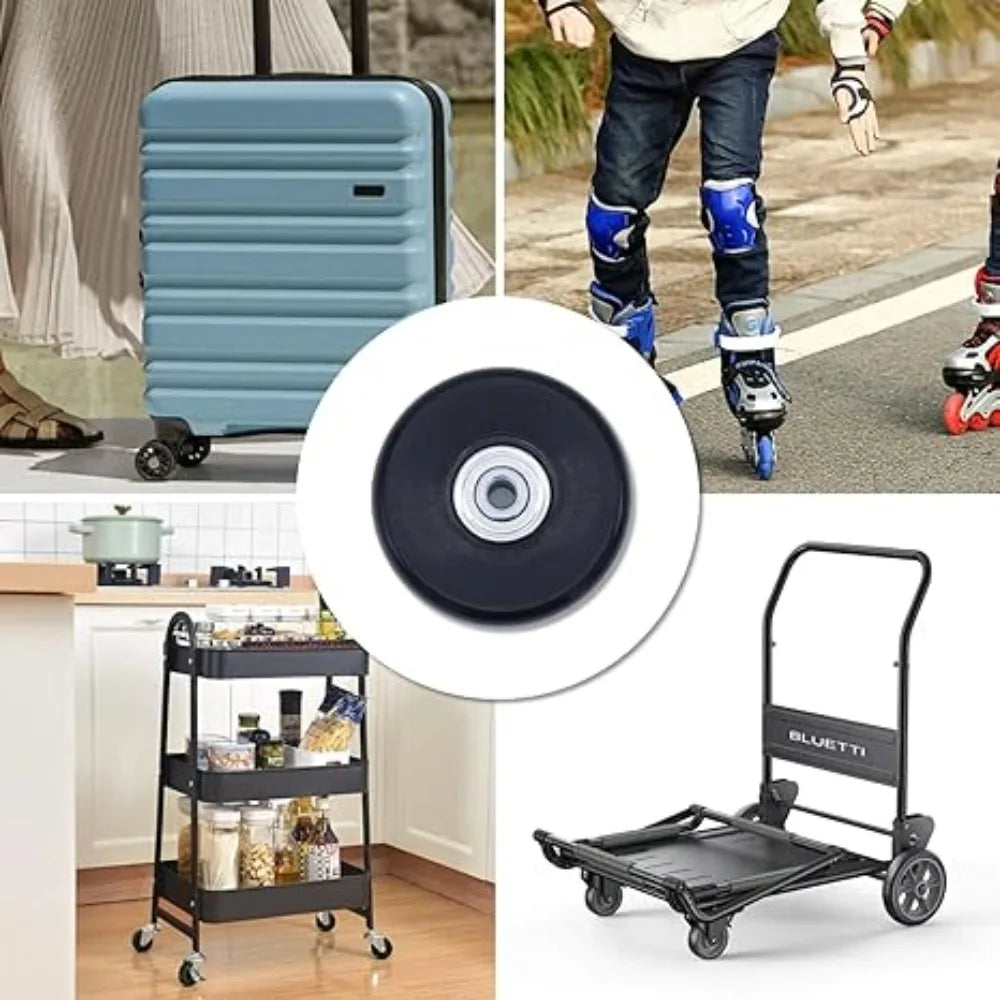 Casters Silent Repair Replacement Universal Durable Travel Luggage Wheel Suitcase Parts Axles Sliding Wear Resistant Flexible Oasis Select