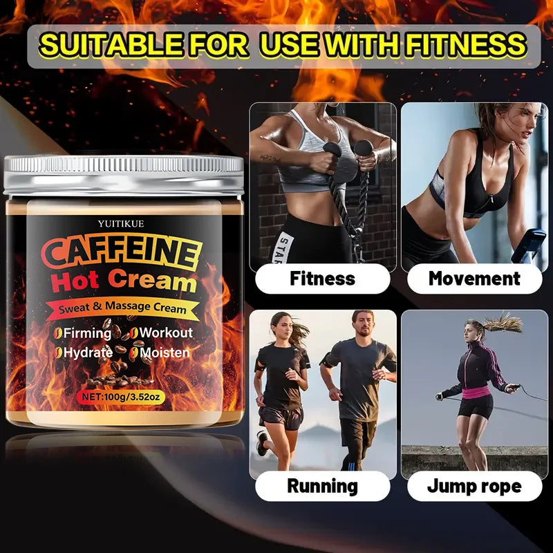 YUITIKUE Caffeine Hot Cream – Thermogenic Sweat Body Cream