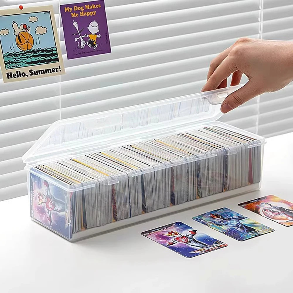 Card Storage Box with Dividers – Holds 550+ TCG Cards