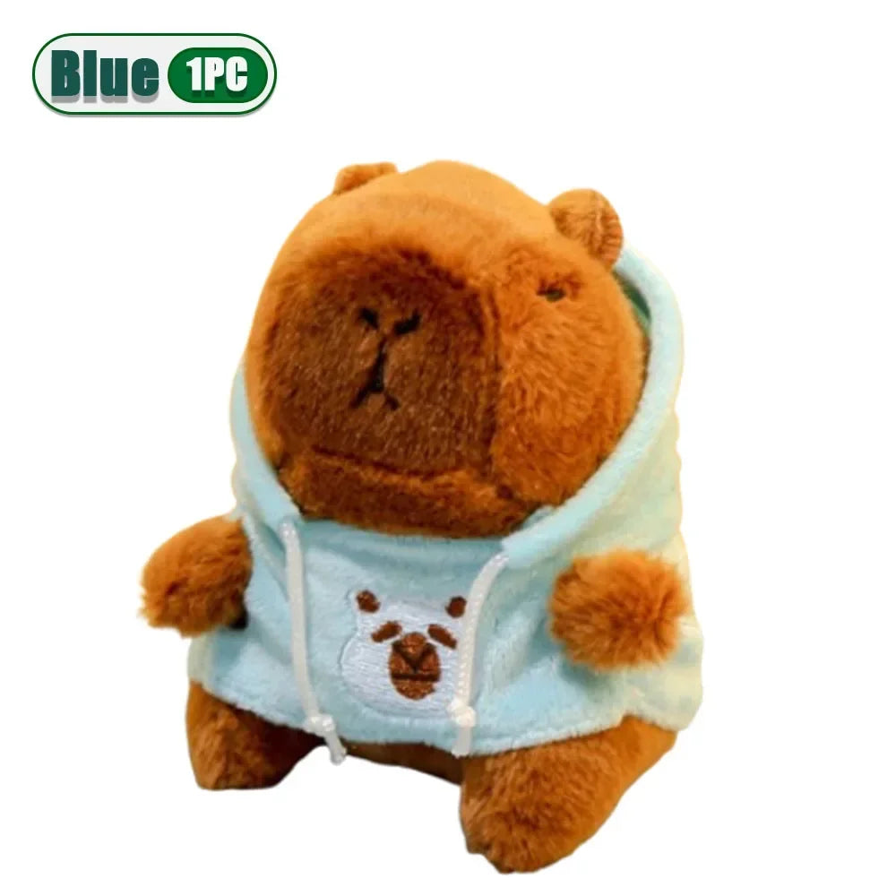 Cute Capybara Plush Pendant Water Dolphin Plush Toy Keychain Bag Charm Pendant Kids Birthday Gift Holiday Party Favor Accessorie Oasis Select Blue-1PC