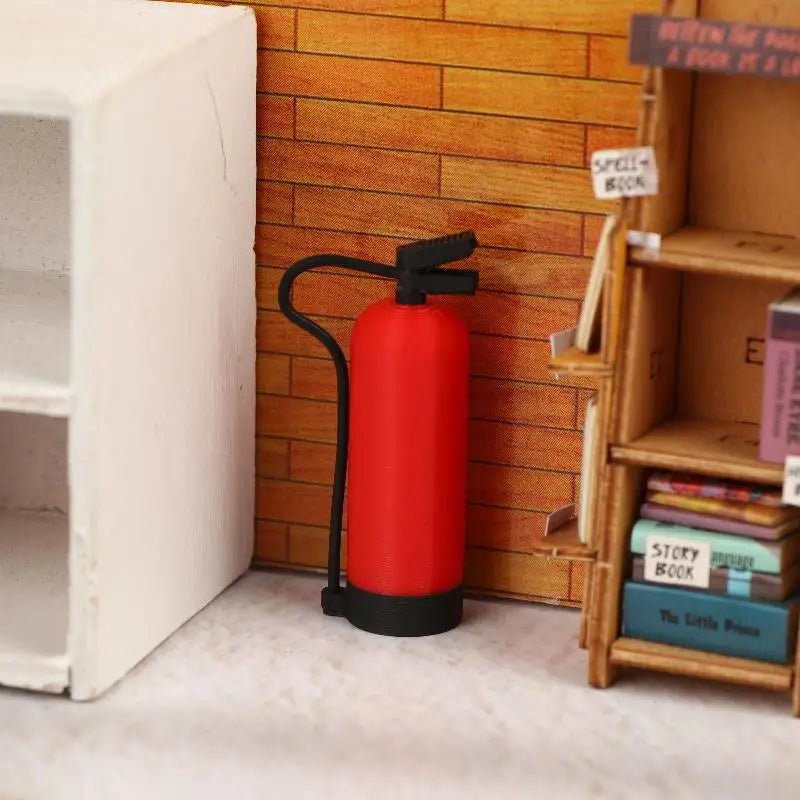 1/2/5Pcs Miniature Simulation Fire Extinguisher Ornament Dollhouse Miniature Scene Decor 1/12 Scale Dolls House Photography Prop Oasis Select