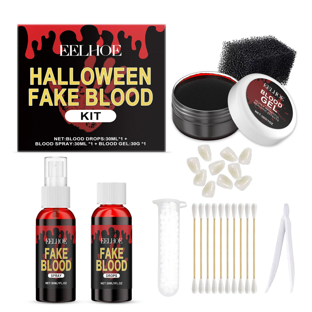 Halloween Fake Blood Set – Realistic SFX Body Paint Makeup