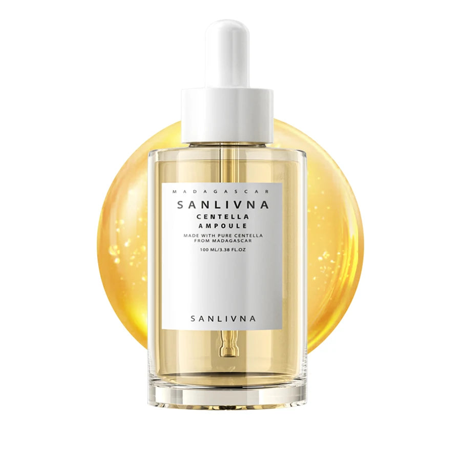 SANLIVNA Centella Asiatica Ampoule Serum – Korean Glass Skin Face Serum Ampoule Oasis Select 100ml