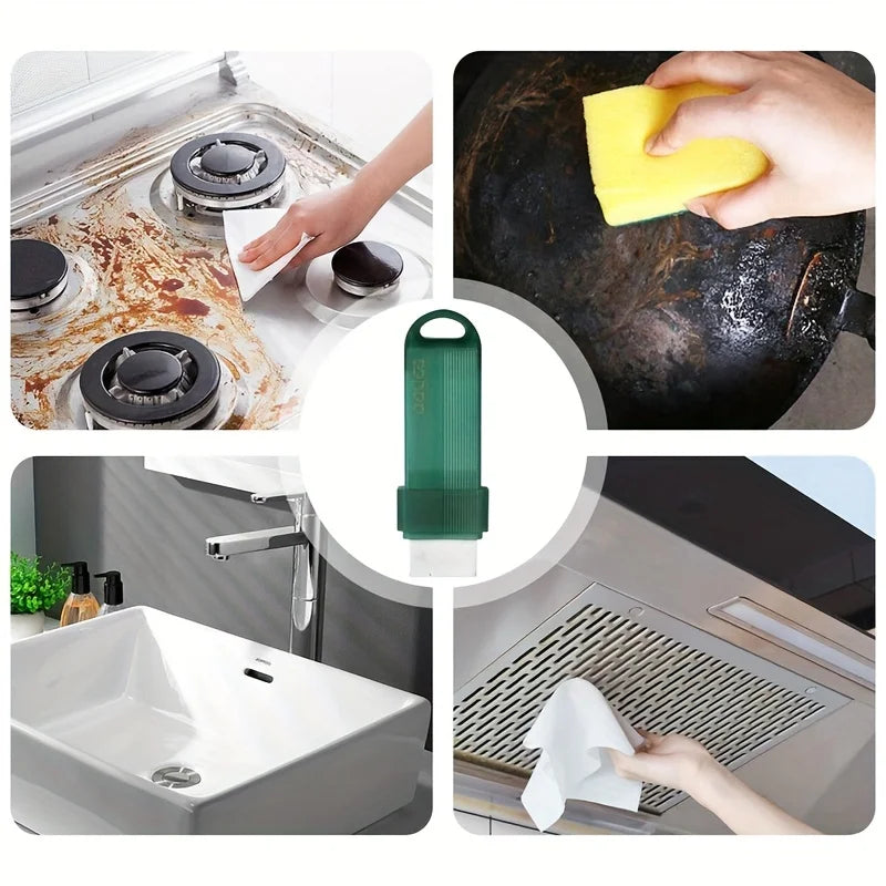 1pc Reusable Stain Remover Eraser Kitchen Faucet Lime Eraser Bathroom Glass Stains Rust Remover Cleaning Supplies Oasis Select