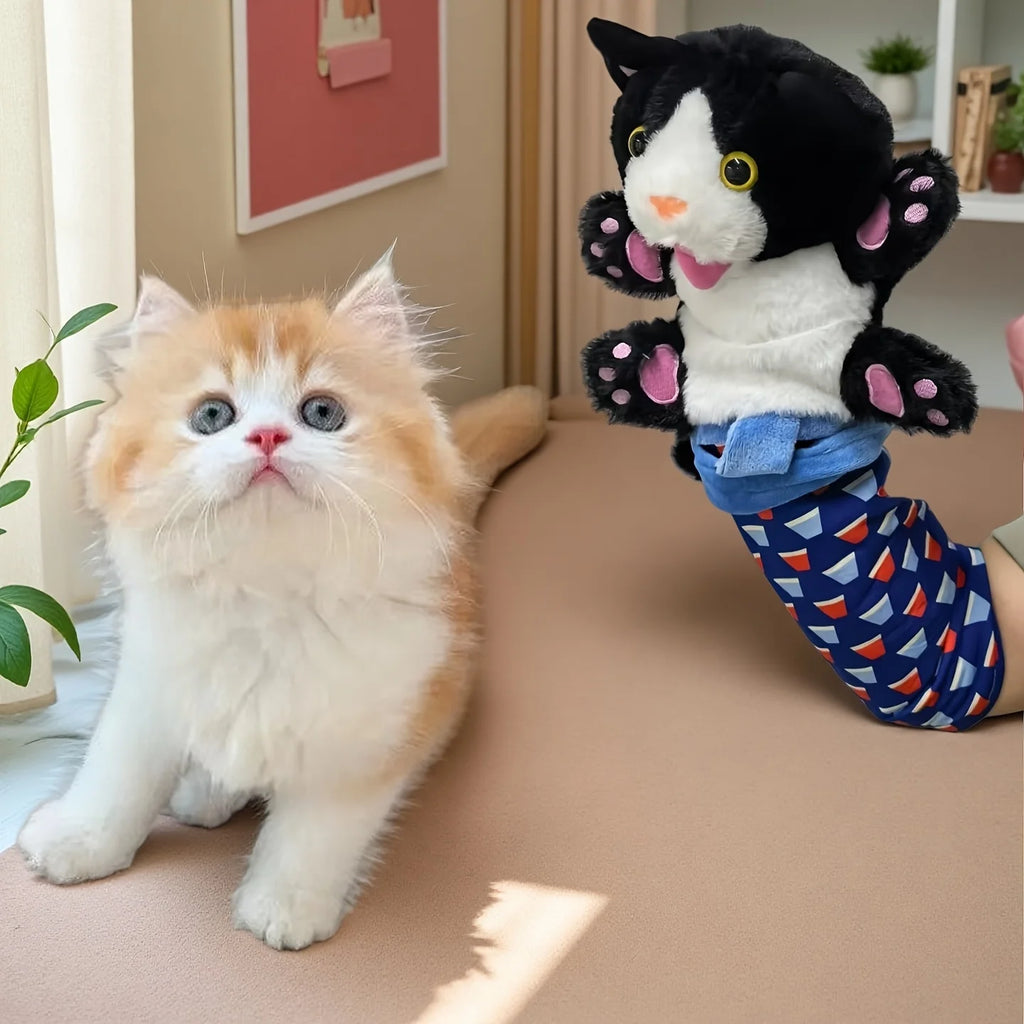 Interactive Cat Wrestling Puppet Toy with Poseable Limbs, Plush Stuffed Animal for Indoor Play ,Durable & Safe cat toys dog toy Oasis Select