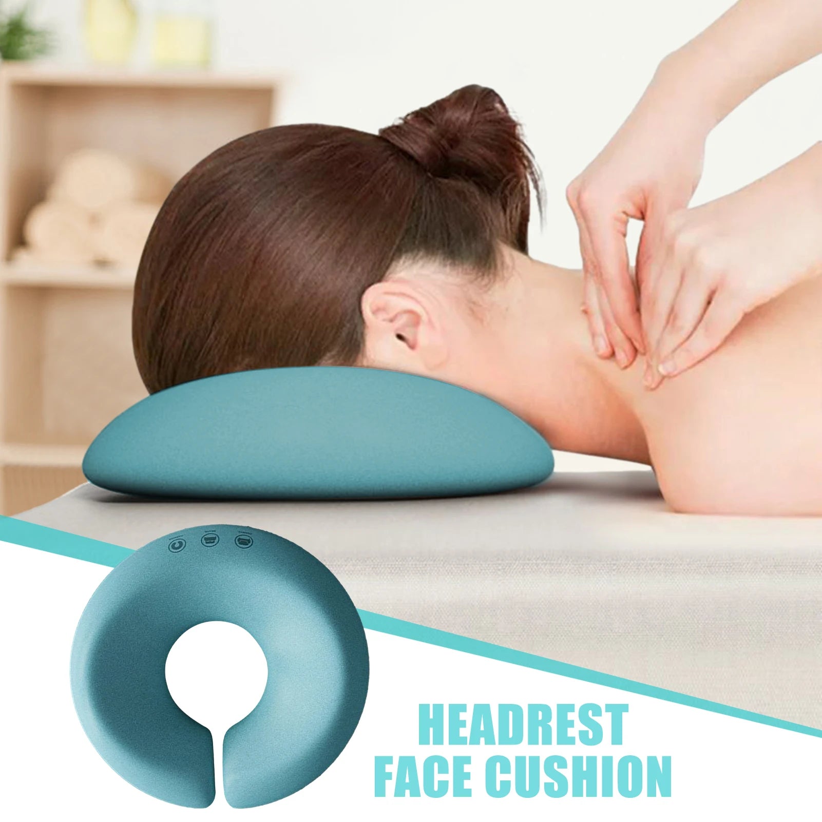 Face Down Pillow Spa Master Massage Table Universal Headrest Face Cushion Soft Spa Massage Table Chair Foam Face Pillow Oasis Select