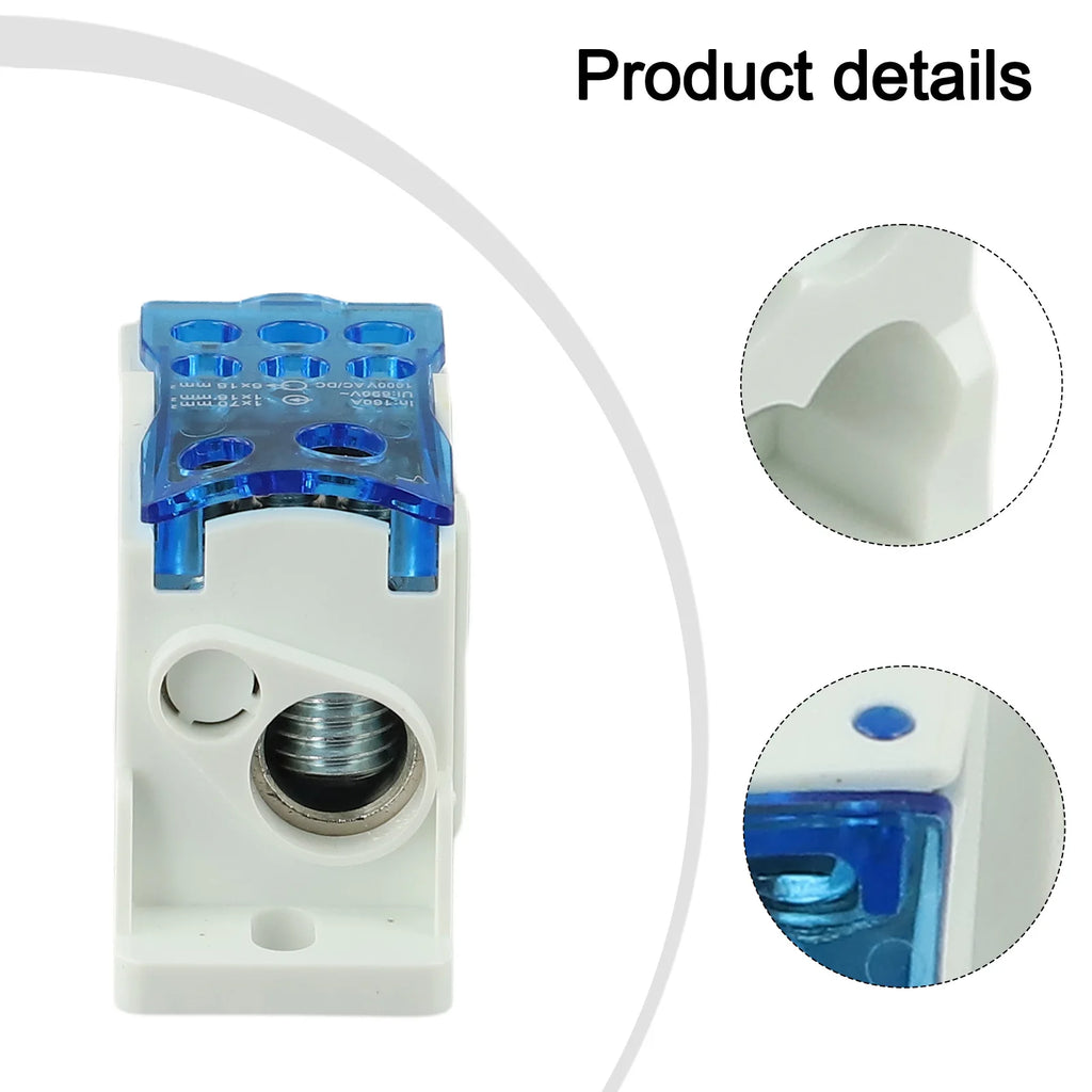 80A ~500A Electric Split Din Rail Terminal Block Junction Box Power Wire Electrical Connector Terminal Block Connector Oasis Select