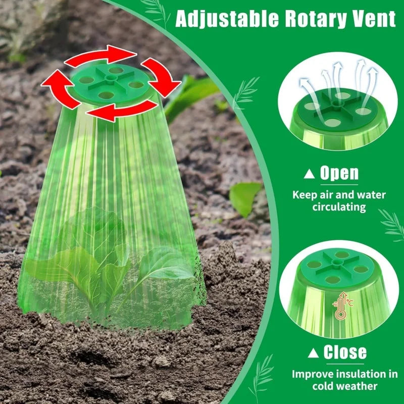 5/10PCS Plant Protective Cover Vegetable Snail Collar Seedling Protector Caps Agricultural Garden Supplies Accessories Oasis Select