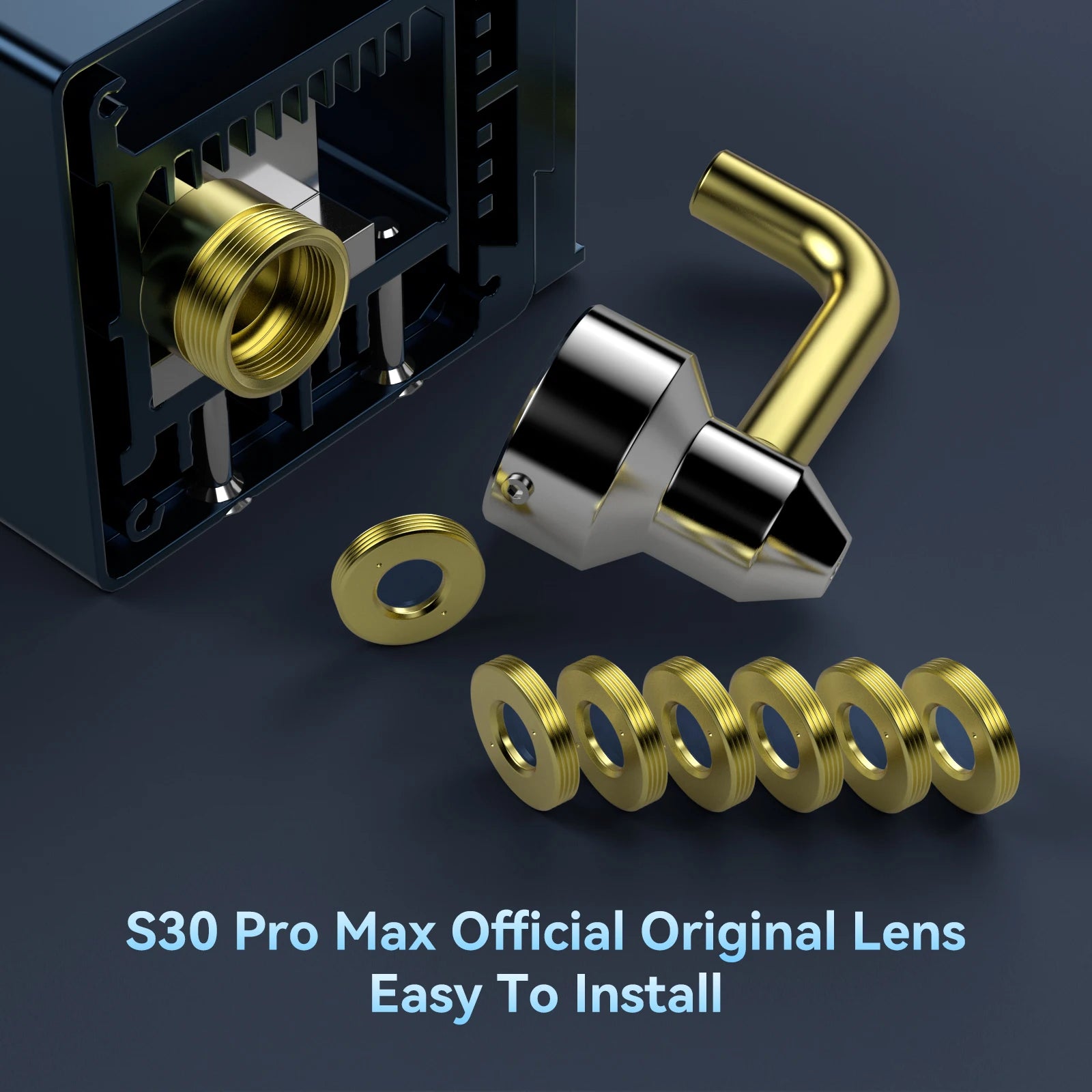 Original SCULPFUN S30 Pro Max Laser Len 6PCS Suitable for Laser Module Ultra-22W / Ultra-33W Standard Lens Reinforced Surface Oasis Select