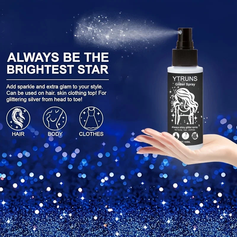 100ml Glitter Spray for Body, Hair & Clothes – High Gloss