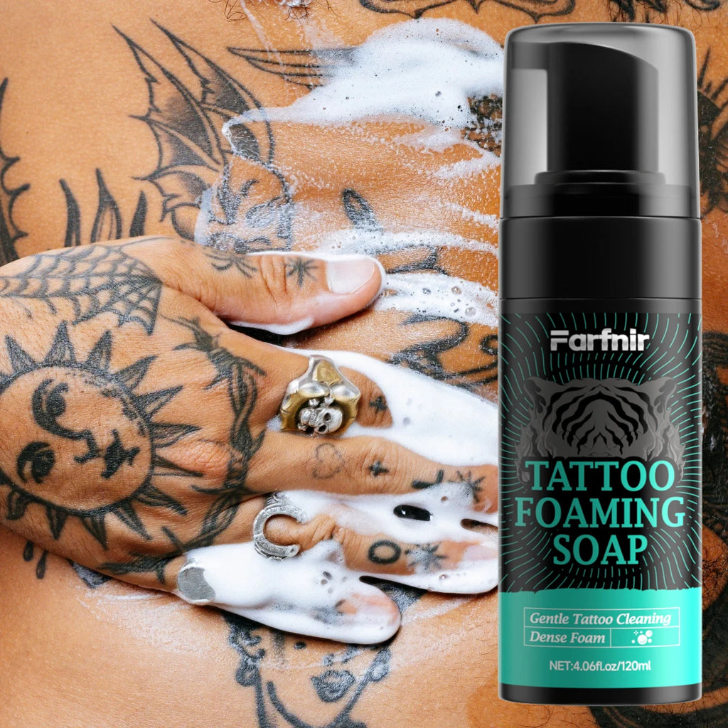 TATTOO FOAMING SOAP tattoo cleaning foam, strongly moisturizes the skin, gently cleans tattoos while protecting color mousse Oasis Select
