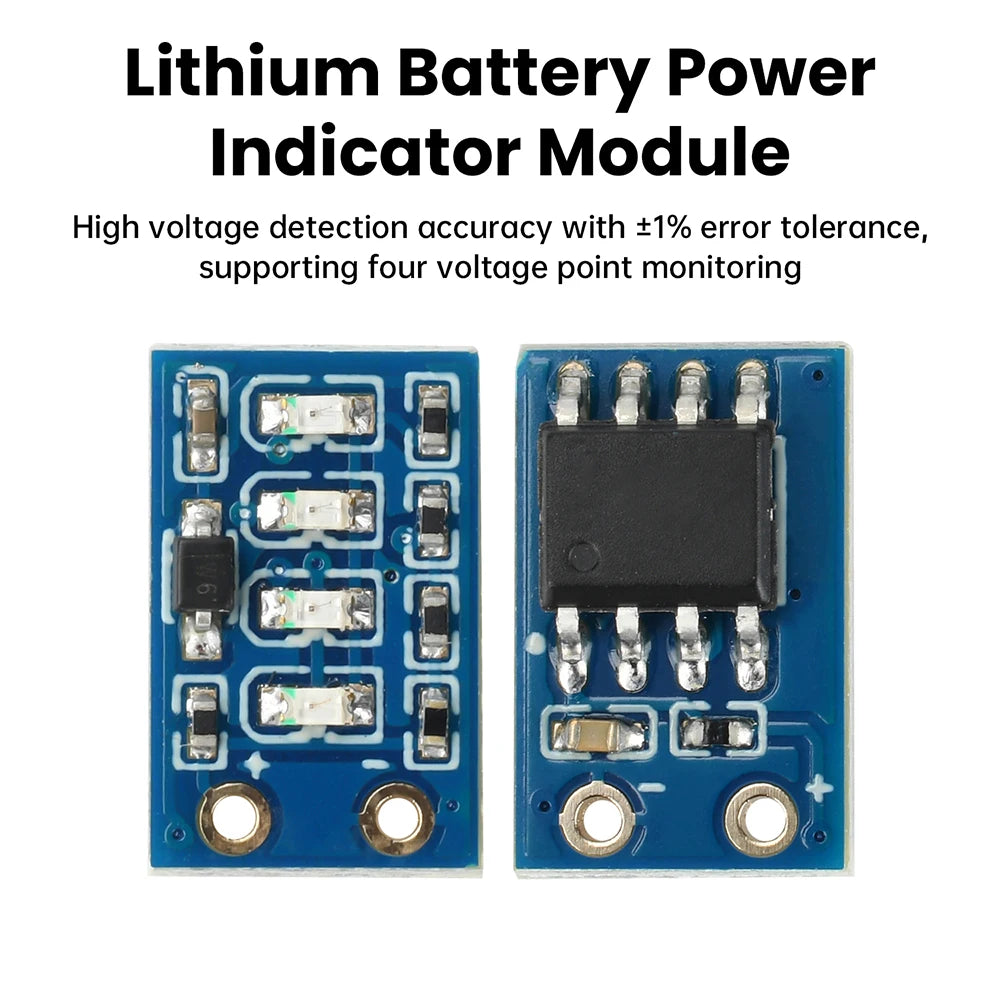 Mini Power Display Indicator 1S/2S/3S Ternary Lithium Battery Capacity Board Precision Battery LED Electricity Display Module Oasis Select