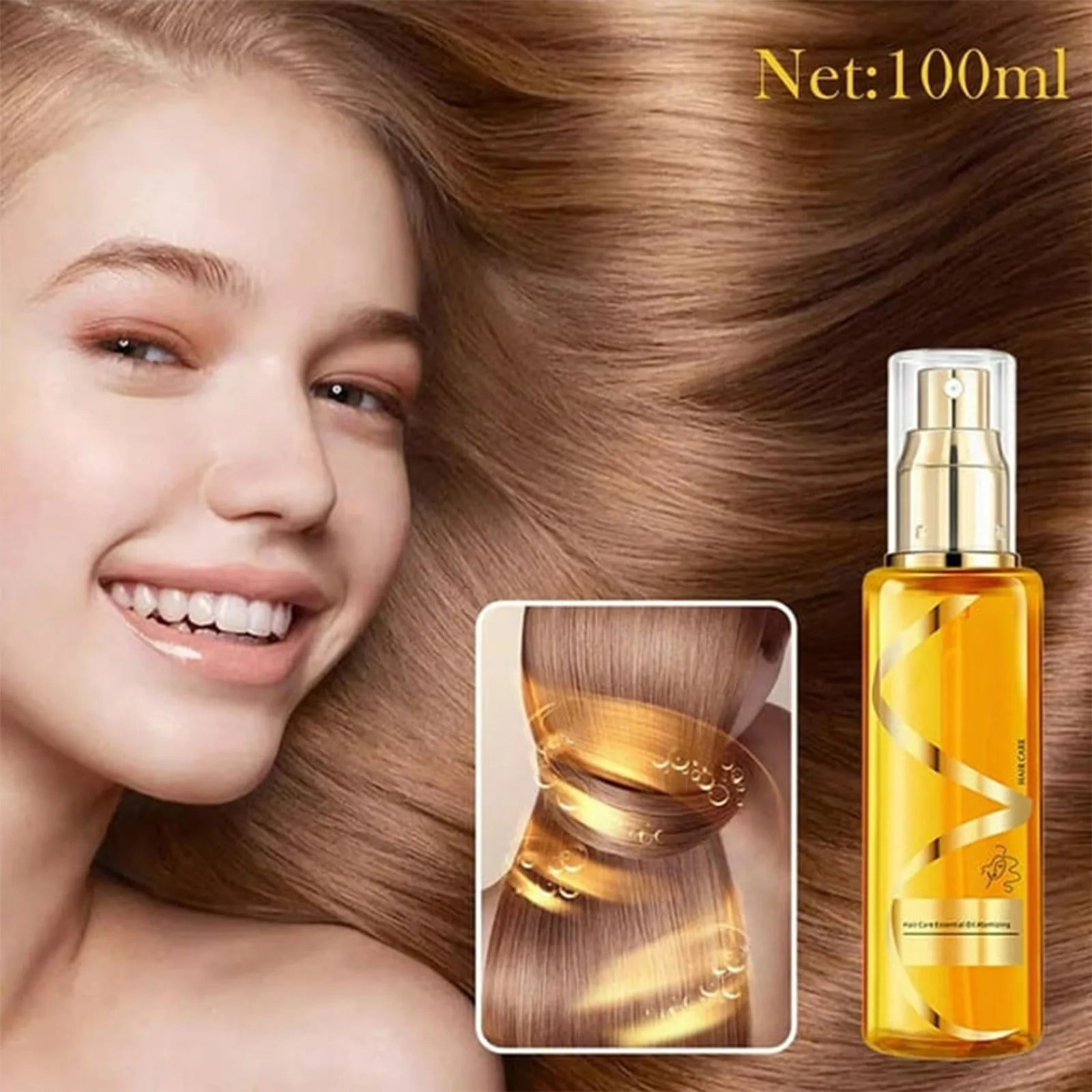 100ml Moisturizing & Strengthening Silky Hair Oil, Hydrating Hair Treating Essences Oil, Nourishing Hair Treating Essences Oil Oasis Select A One Size