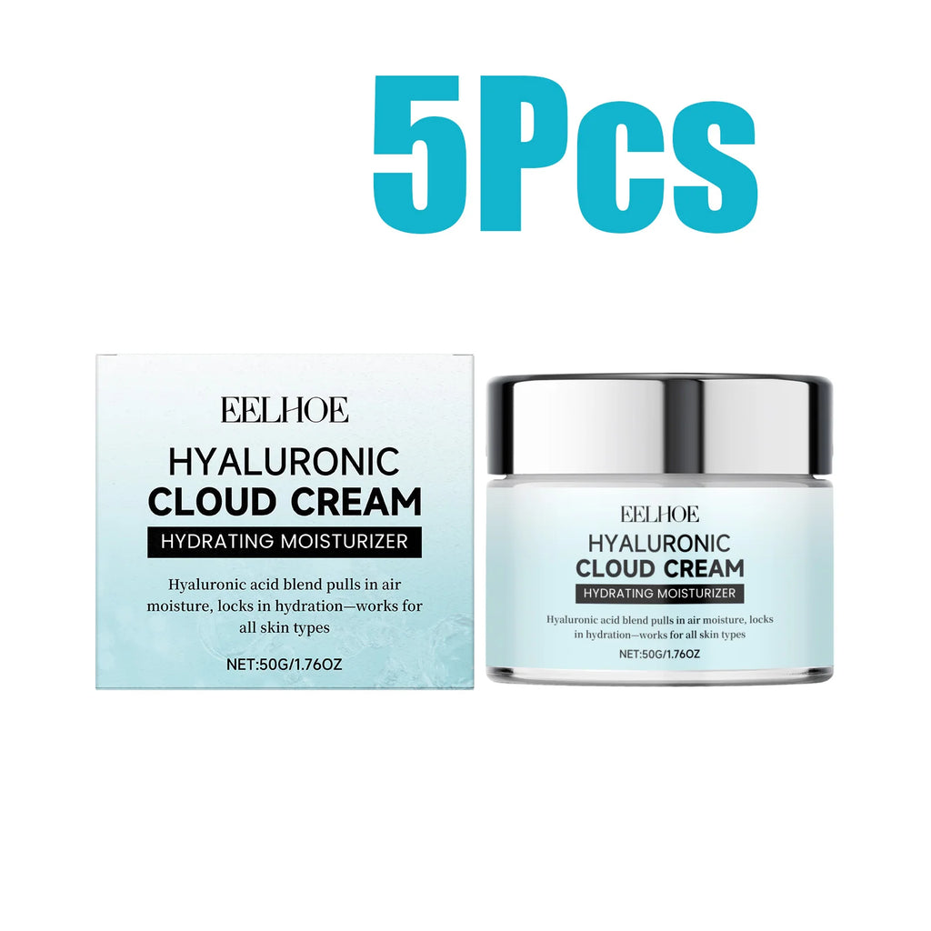 EELHOE Hyaluronic Cloud Cream – Hydrating Face Primer 50g Hydrating Face Cream Oasis Select 5 x 50g Boxed