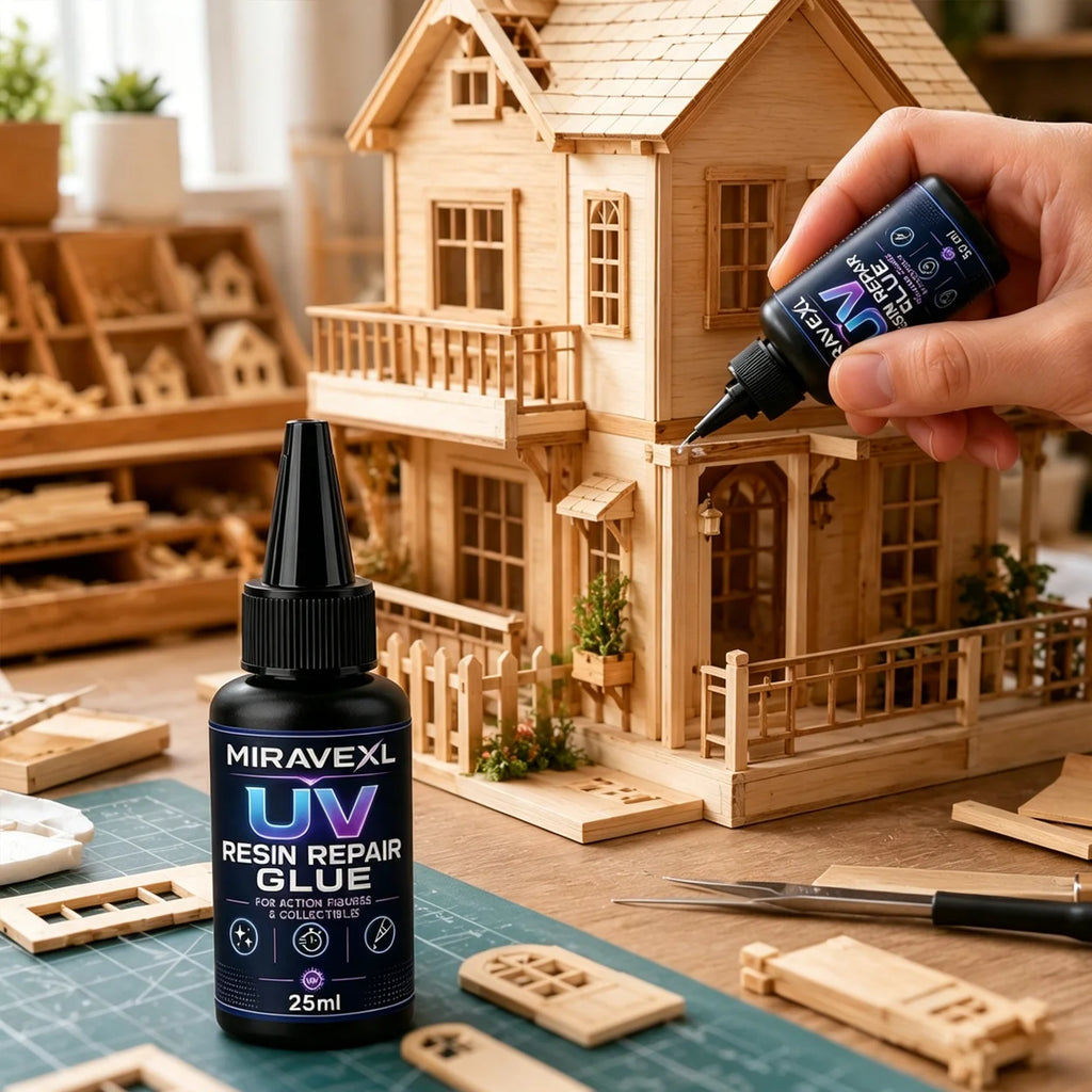 25g MIRAVEXL UV Epoxy Resin Glue DIY Jewelry Making High Transparency Fast Drying High Hardness Glue UV Lamp DIY Craft Decor Oasis Select