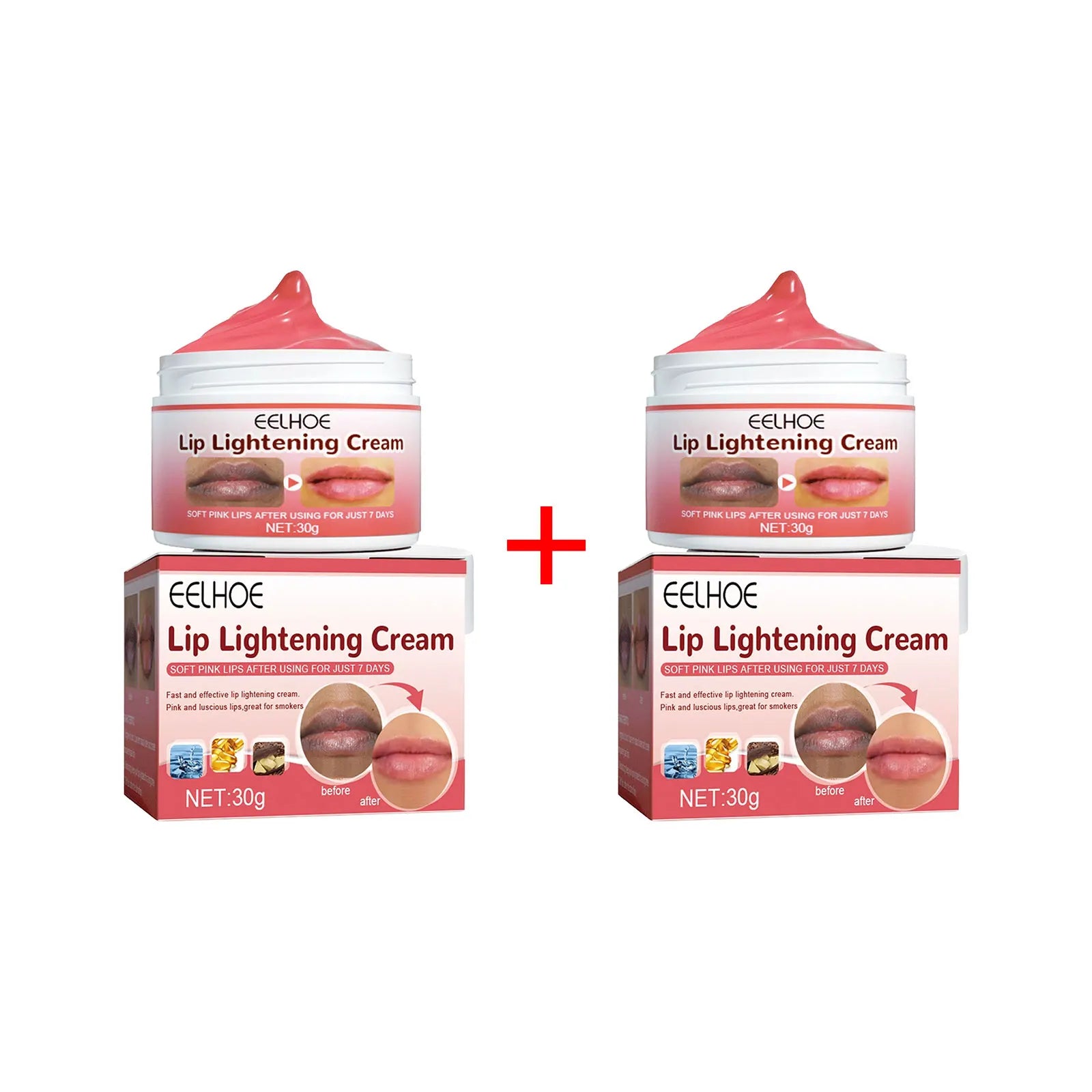 EELHOE Lip Brightening Cream – Lighten Dark Lips & Moisturize Lip Treatment Cream Oasis Select 60g boxed