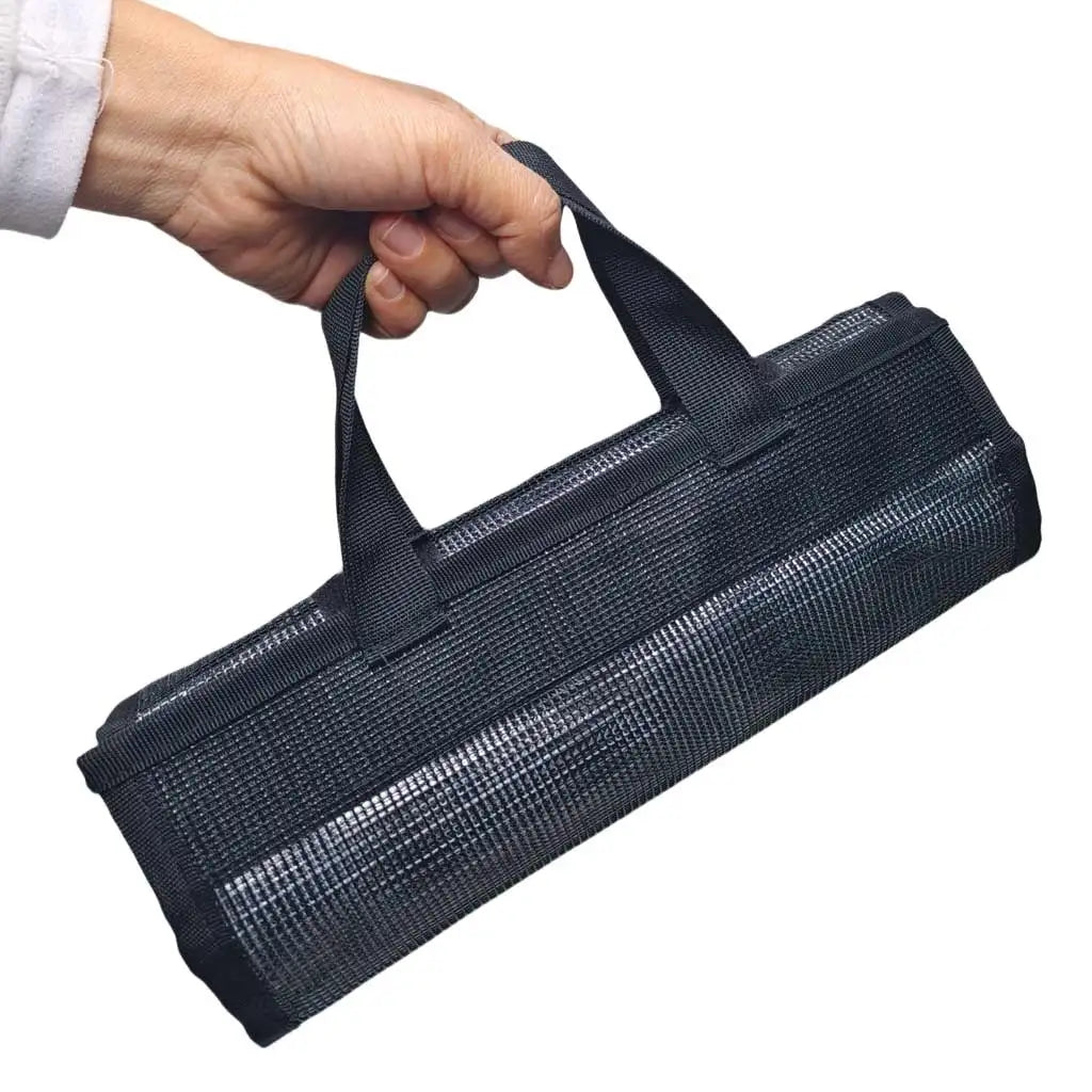 PVC Lure Tote Bag Foldable Fishing Gear Bag Large Capacity Foldable Tackle Bag Fishing Organizer Pocket with Hand Carry Oasis Select
