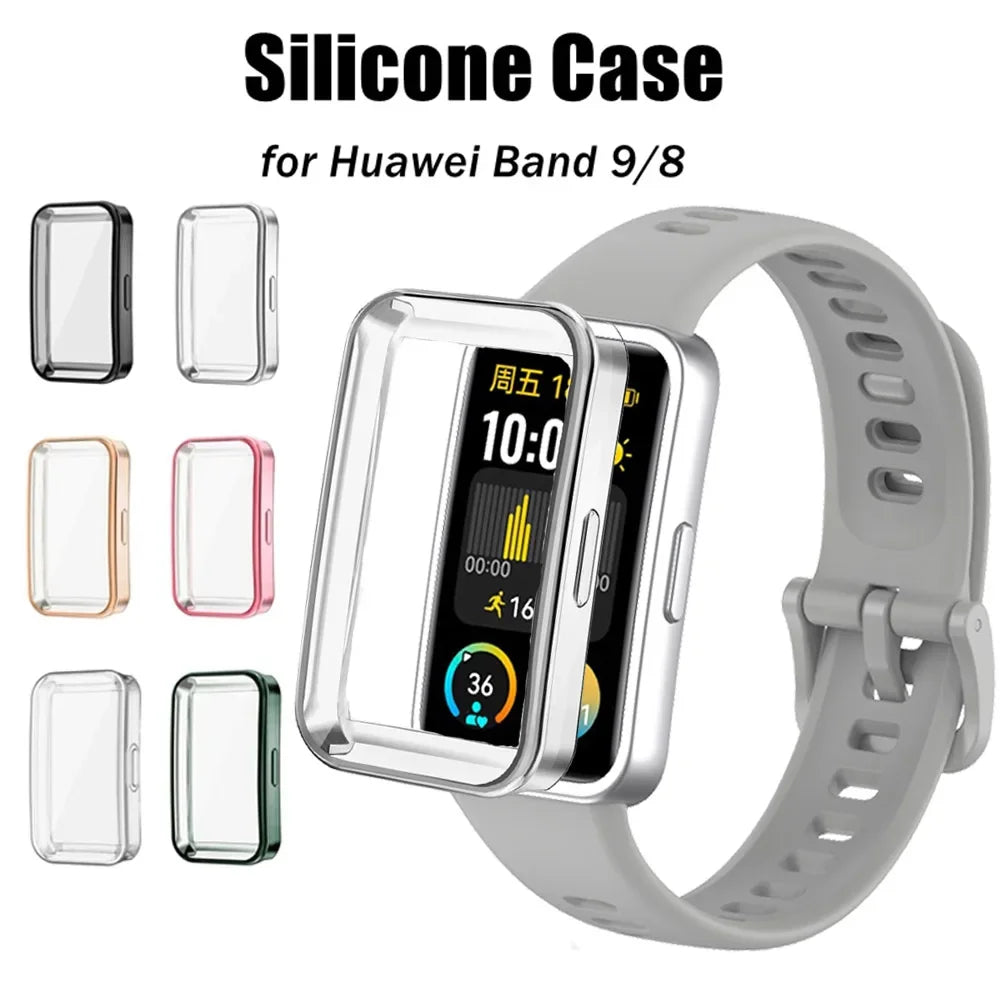 TPU Case for Huawei Band 8/9/10 – Clear Protective Cover Smartband Protective Case Oasis Select